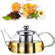Sklenená nádoba na lúhovanie bylinkového čaju