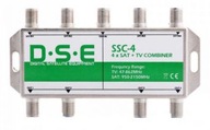 DSE SSC-4 TV zlučovač 4 X SAT + TV konektor