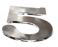 PÍSMENA, ČÍSLA vyrobené z plexiskla 8mm, striebro, 3D! PÍSMENA, ČÍSLA vyrobené z plexiskla 8mm, striebro, 3D!
