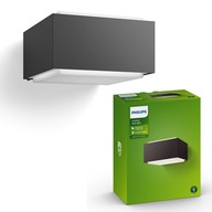 Záhradné svietidlo PHILIPS LED fasádne nástenné svietidlo HEDGEHOG E27 antracit IP44 Záhradné svietidlo PHILIPS LED fasádne nástenné svietidlo HEDGEHOG E27 antracit IP44