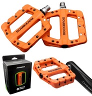 Svetlo oranžové platformové pedále pre MTB Nylon ROCKRBOS Svetlo oranžové platformové pedále pre MTB Nylon ROCKRBOS
