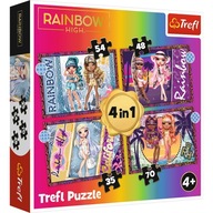 Puzzle 4v1 Rainbow High 34614 Módne bábiky Trefl Puzzle 4v1 Rainbow High 34614 Módne bábiky Trefl