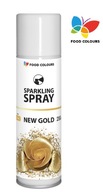 Aerosólový farbiaci sprej zlatý 250 ml Food Colors New Gold bez E171
