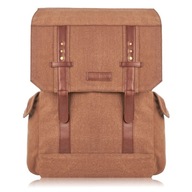 Pánsky batoh na notebook do práce, bavlnený plátenný batoh Peruzzi City Pánsky batoh na notebook do práce, bavlnený plátenný batoh Peruzzi City