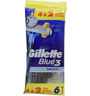 Gillette Blue-3 hladké holiace strojčeky 6 ks