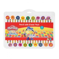 18 ceruziek Play-Doh + gumy