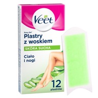 Veet Depilačné pásiky s voskom 12 ks.