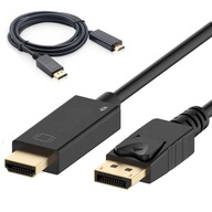 DISPLAY PORT KÁBEL PRE HDMI DP DISPLAYPORT 1,8M 4K