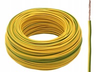 Elektrický kábel LgY 1x1,5 mm žltozelený 10 m