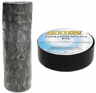 10x ČIERNA IZOLAČNÁ PÁSKA 19mm/10m LEXTON IZOLAČNÉ PÁSKY 10x ČIERNA IZOLAČNÁ PÁSKA 19mm/10m LEXTON IZOLAČNÉ PÁSKY