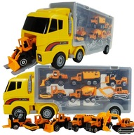 SET: TIR nákladné auto + 6 stavebných strojov