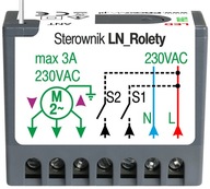 Ovládač roliet LN-R 230V pre prijímač ovládania roliet PROXIMA 433 Ovládač roliet LN-R 230V pre prijímač ovládania roliet PROXIMA 433