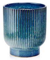 Keramický obal na kvetináč 19X24 cm modrý