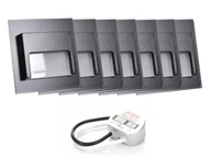 Sada halogénových LED schodiskových lámp 7x + zdroj Sada halogénových LED schodiskových lámp 7x + zdroj