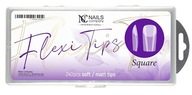Nails Company Tips Flex Form SQUER úplne čistý 240 ks Nails Company Tips Flex Form SQUER úplne čistý 240 ks