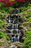 Fototapeta do spálne Forest Waterfall 115x175 cm