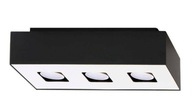 Čierne stropné svietidlo MONO 3 pre LED GU10 SL.0072 SOLLUX Čierne stropné svietidlo MONO 3 pre LED GU10 SL.0072 SOLLUX