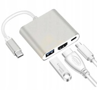Adaptér 3v1 HUB USB-C HDMI 4K MacBook Adaptér 3v1 HUB USB-C HDMI 4K MacBook