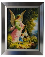 OBRAZ V STRIEBORNOM RÁME 40X50 ANJEL STRÁŽNY VIANOCE OBRAZ V STRIEBORNOM RÁME 40X50 ANJEL STRÁŽNY VIANOCE