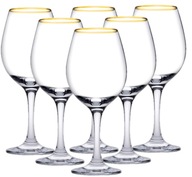 ELEGANTNÉ ZLATÉ POHÁRE, ZLATÝ RANT, 6 ks, 460 ml ELEGANTNÉ ZLATÉ POHÁRE, ZLATÝ RANT, 6 ks, 460 ml