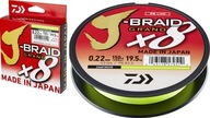 DAIWA J-BRAID X8E BRIDGE 0,24MM 135M ZELENÁ DAIWA J-BRAID X8E BRIDGE 0,24MM 135M ZELENÁ
