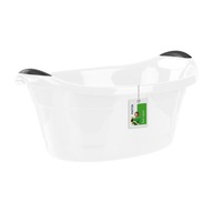 Oválna biela misa na bielizeň, 25L, dĺžka 62cm Oválna biela misa na bielizeň, 25L, dĺžka 62cm
