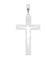 Strieborný kríž s obrazom Ježiša okolo krku