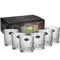 SET pohárov na WHISKY, nízke poháre, 340 ml "Livia", ozdobné, 6 ks. SET pohárov na WHISKY, nízke poháre, 340 ml "Livia", ozdobné, 6 ks.