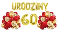 Sada balónov z červeného zlata k 60. narodeninám Dekorácie balónov Sada balónov z červeného zlata k 60. narodeninám Dekorácie balónov