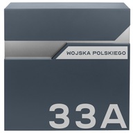 KAPACITNÁ SCHRÁNKA NA LISTY, POŠTU, NOVINY, ANTRACIT + OCEL + ADRESA KAPACITNÁ SCHRÁNKA NA LISTY, POŠTU, NOVINY, ANTRACIT + OCEL + ADRESA