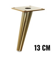Oceľová noha diagonálna 13 cm so starožitným zlatým plechom Oceľová noha diagonálna 13 cm so starožitným zlatým plechom