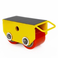 2,5T žltý Ťažký prepravný vozík s PU kolieskom