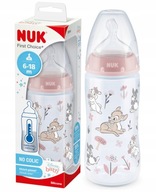 NUK Fľaša s indikátorom teploty 300 ml 6-18m First Choice Bambi NUK Fľaša s indikátorom teploty 300 ml 6-18m First Choice Bambi