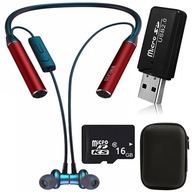 BEZDRÔTOVÉ SLÚCHADLÁ BLUETOOTH NA BEH + PRIESTOR PRE PAMÄŤOVÚ KARTU BEZDRÔTOVÉ SLÚCHADLÁ BLUETOOTH NA BEH + PRIESTOR PRE PAMÄŤOVÚ KARTU
