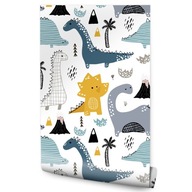 Tapeta do detskej izby DINOSAURS Mountains Fairy Tale Tapeta do detskej izby DINOSAURS Mountains Fairy Tale