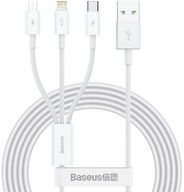 Pre službu 3v1 BASEUS USB-C MicroUSB Lightning