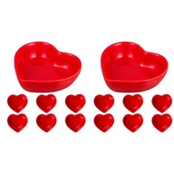 Omáčkové taniere Love Heart Dip tanier 12 ks