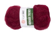 PRIADZA MOHÉR TRENDY PRIADZA, farba 109 - bordová PRIADZA MOHÉR TRENDY PRIADZA, farba 109 - bordová