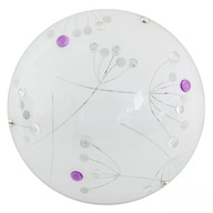 FLORAL PLAFON 30 1X10W LED 6500K FIALOVÁ, biele tienidlo