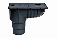 Odkvapová sedimentačná nádrž fi 110 mm zvislý odkvap čierny Odkvapová sedimentačná nádrž fi 110 mm zvislý odkvap čierny