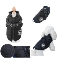 Teplé oblečenie pre psov/mačky, bunda M, čierna Teplé oblečenie pre psov/mačky, bunda M, čierna