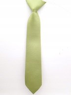 Olivovo zelená detská kravata s gumičkou