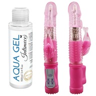Rebrovaný vibrátor sa pohybuje a krúti v 36 režimoch + gél - ideálne pre páry Rebrovaný vibrátor sa pohybuje a krúti v 36 režimoch + gél - ideálne pre páry