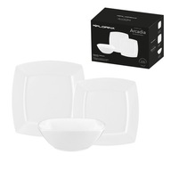 Jedálenský set, súprava porcelánových tanierov Florina Arcadia, 18 ks pre 6 osôb Jedálenský set, súprava porcelánových tanierov Florina Arcadia, 18 ks pre 6 osôb