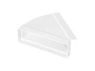 Koleno horizontálne 45 204x60mm Koleno horizontálne 45 204x60mm