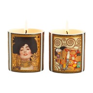 Porcelánové svietniky GUSTAV KLIMT, hnedé, 2 ks. Porcelánové svietniky GUSTAV KLIMT, hnedé, 2 ks.