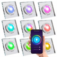 9x HALOGÉNOVÝ RÁMČEK GY10 LED OSVA + WIFI RGB SMART ŽIAROVKA 9x HALOGÉNOVÝ RÁMČEK GY10 LED OSVA + WIFI RGB SMART ŽIAROVKA
