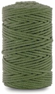 Splietaná bavlnená šnúrka pre makramé s jadrom 3MM 100M KHAKI Splietaná bavlnená šnúrka pre makramé s jadrom 3MM 100M KHAKI