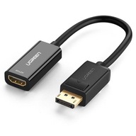 Adaptér, kábel DisplayPort (samec) - HDMI (samica) UGREEN MM137, 4K (čierny