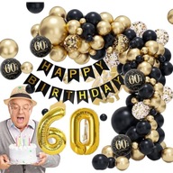 BALÓNY K 60. NARODENINÁM SADA BALÓNOVÝCH OZDOBENÍ 85 kusov OZDOBY NA ŠESŤdesiat rokov BALÓNY K 60. NARODENINÁM SADA BALÓNOVÝCH OZDOBENÍ 85 kusov OZDOBY NA ŠESŤdesiat rokov